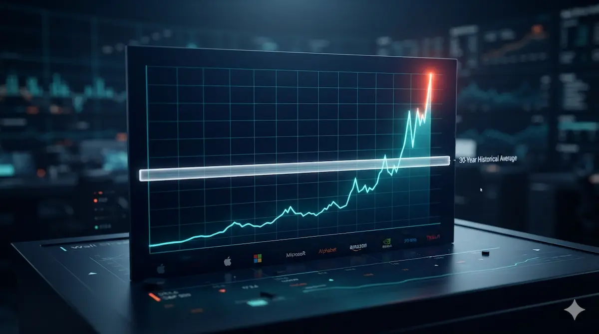 Concentración histórica de las 7 Magníficas y el top 10 en el S&P 500
