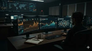 Gráfico macroeconómico sobre rendimiento de bonos, shock de diésel e impacto en infraestructura de inteligencia artificial