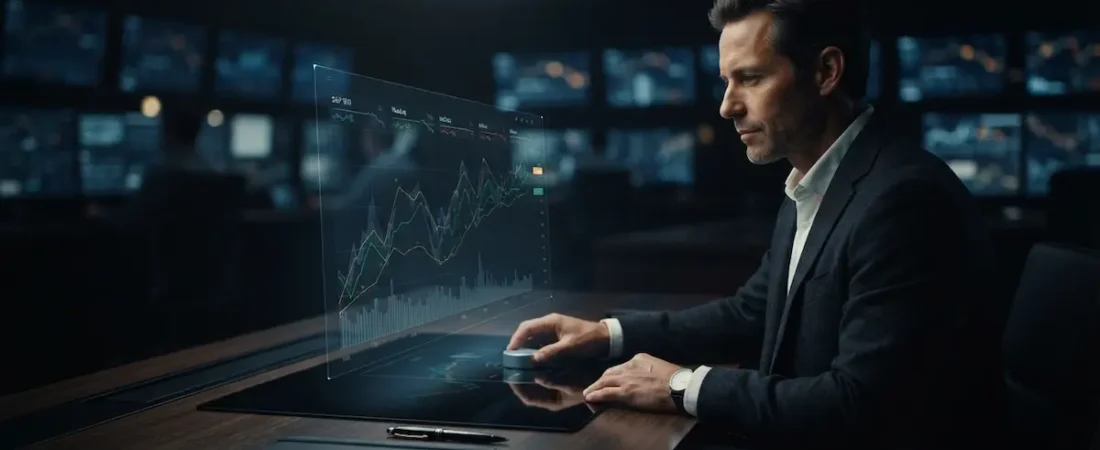 Divergencia en el S&P 500 y riesgo de liquidez bancaria por IA