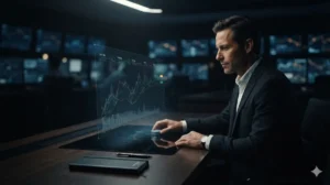 Gráfico financiero institucional sobre la divergencia de valoración y liquidez en el S&P 500